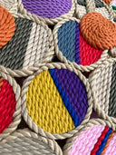 Playa Circle Rope Colored Bag - Pumpkin & Avocado