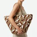 Playa Circle Rope Camel White & Cafe